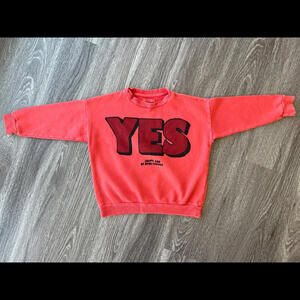 New Bobo Choses Unisex Sweatshirt Pink Logo Size 4 5Y VERY GOOD!